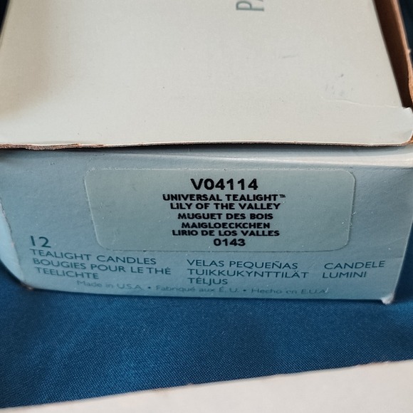 Lily of the valley Party Lite Votive and Tealight candles - Picture 7 of 12